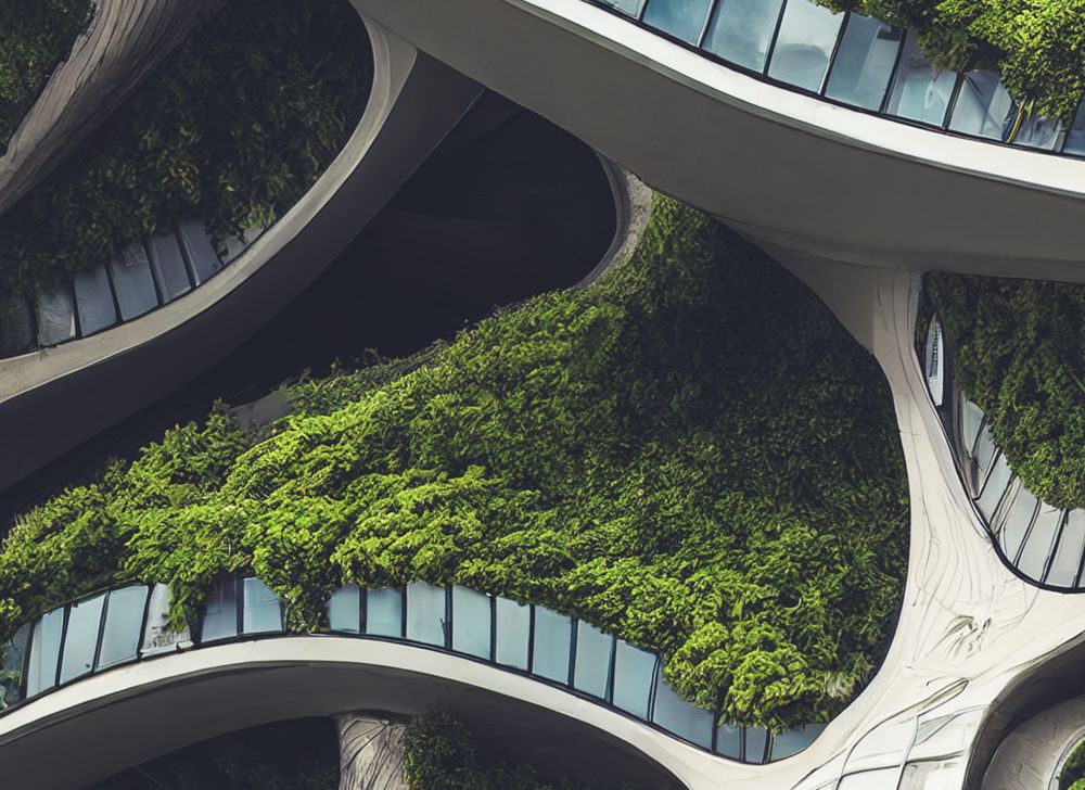 facades green forest 